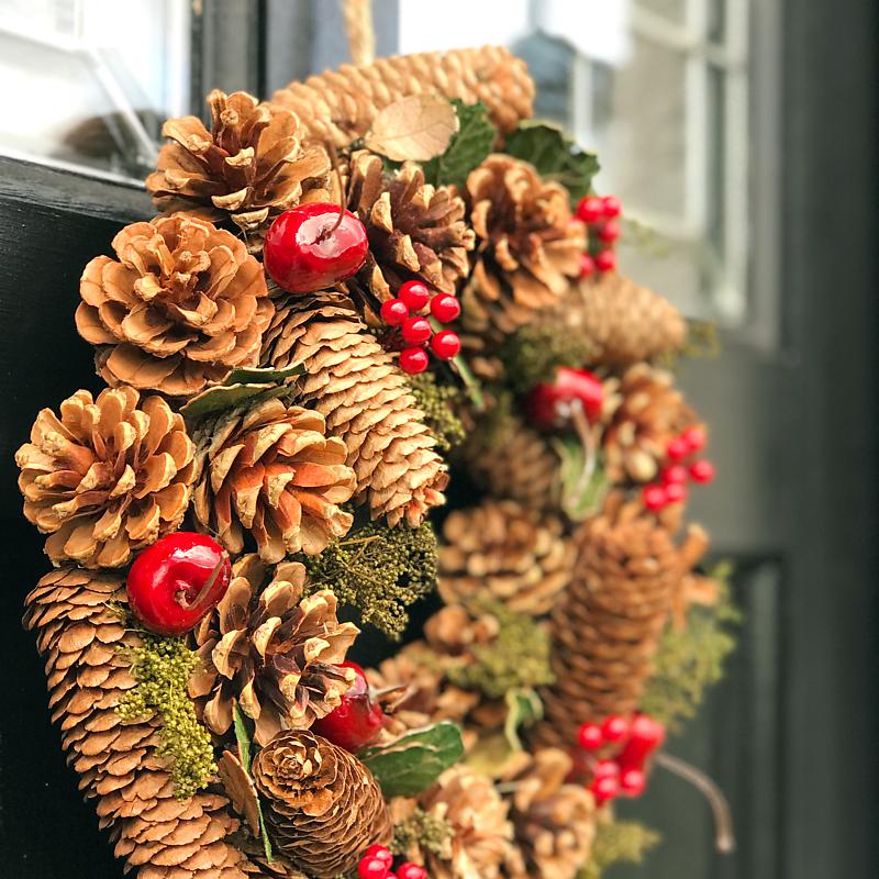 Yuletide Cone Wreath