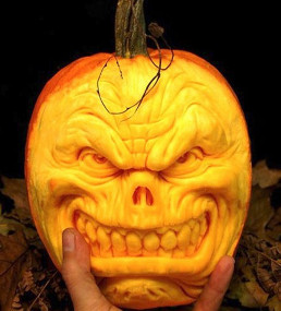 Evil face Jack O Lantern